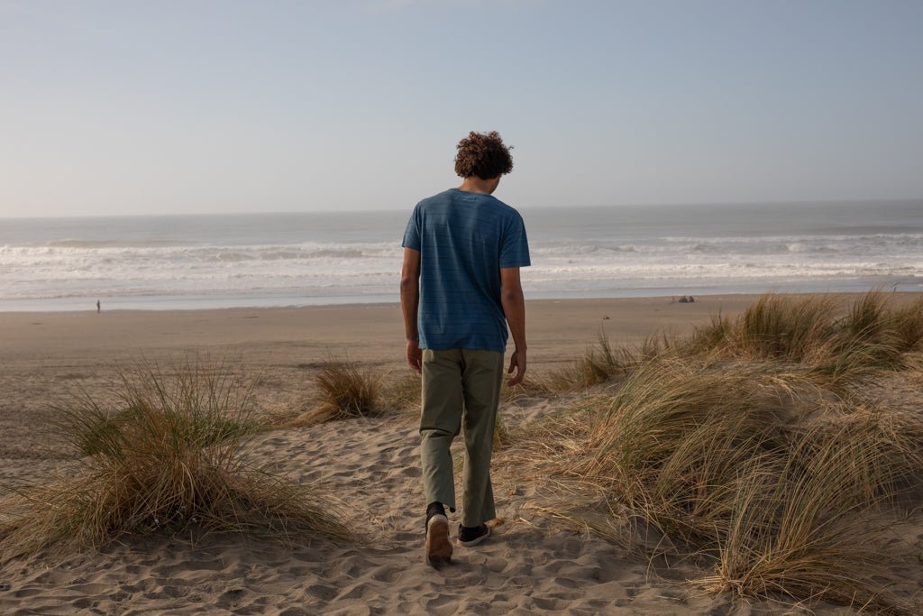 Hemp Stripe Tee - S - Mollusk Surf Shop