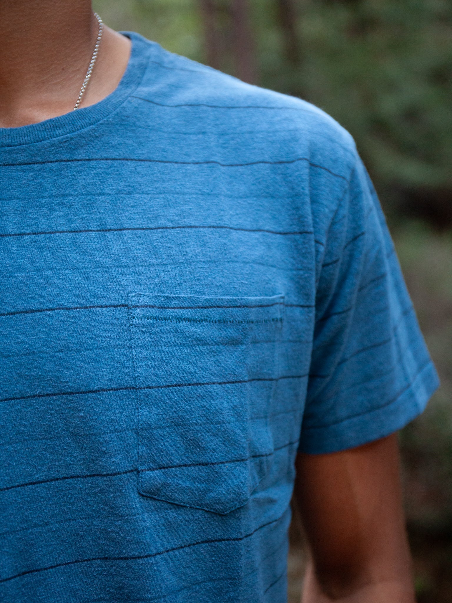 Hemp Stripe Tee - S - Mollusk Surf Shop