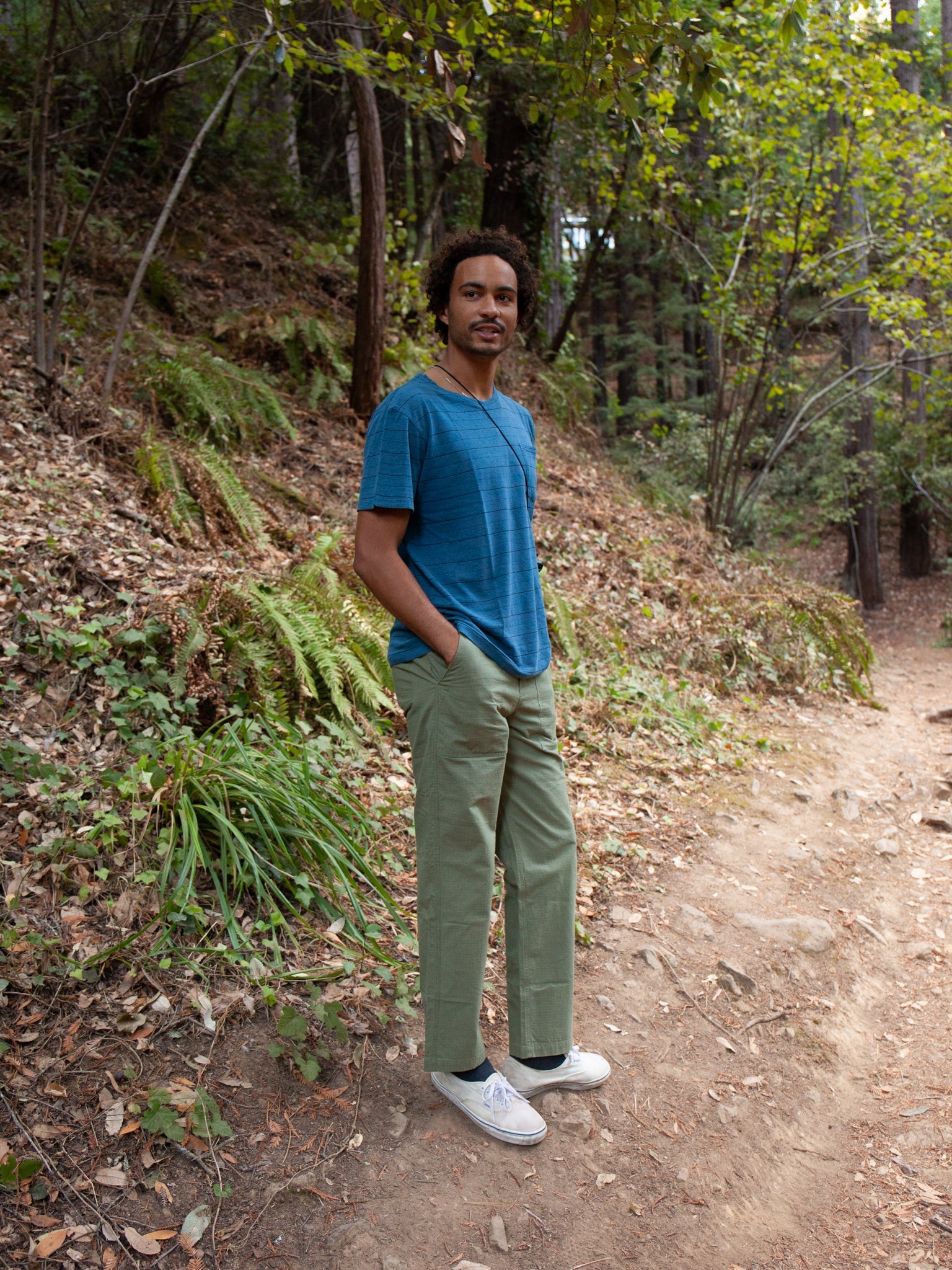 Hemp Stripe Tee - S - Mollusk Surf Shop