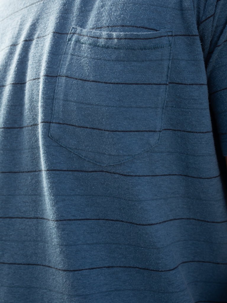 Hemp Stripe Tee - S - Mollusk Surf Shop