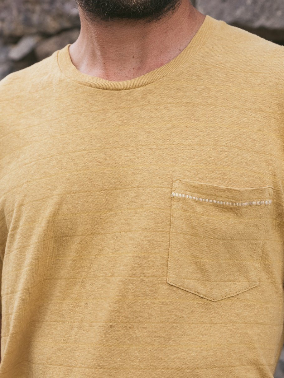 Hemp Stripe Tee - S - Mollusk Surf Shop