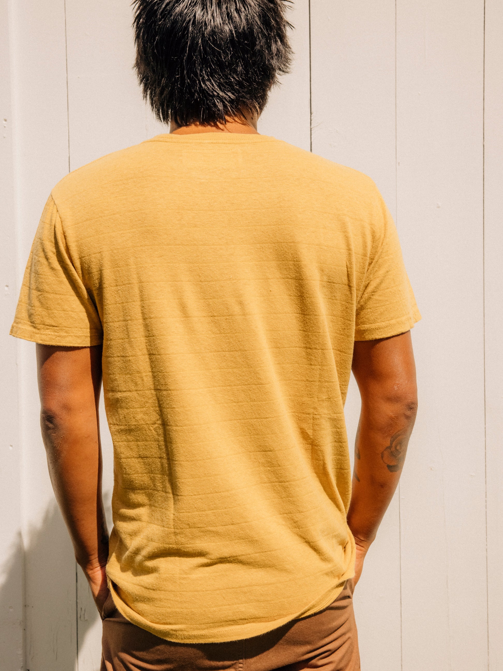 Hemp Stripe Tee - S - Mollusk Surf Shop