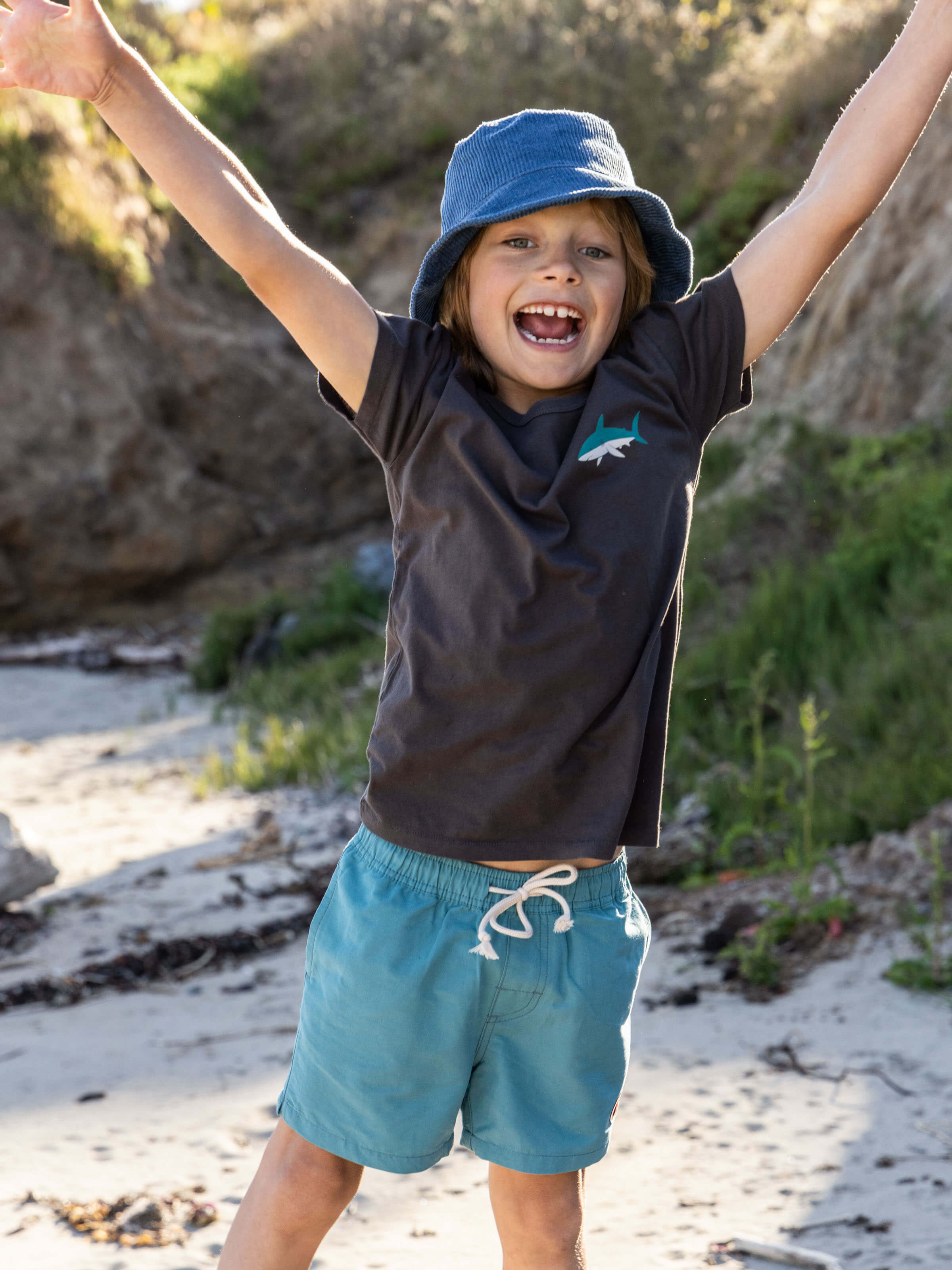 Kids Shark Tee - 3-6M - Mollusk Surf Shop