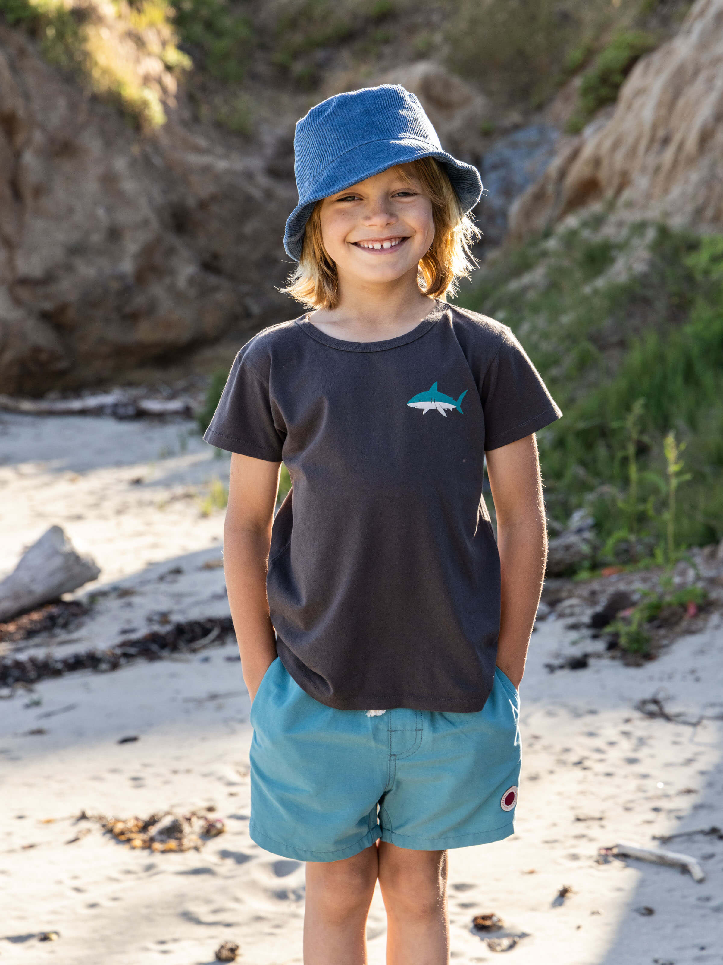 Kids Shark Tee - 3-6M - Mollusk Surf Shop