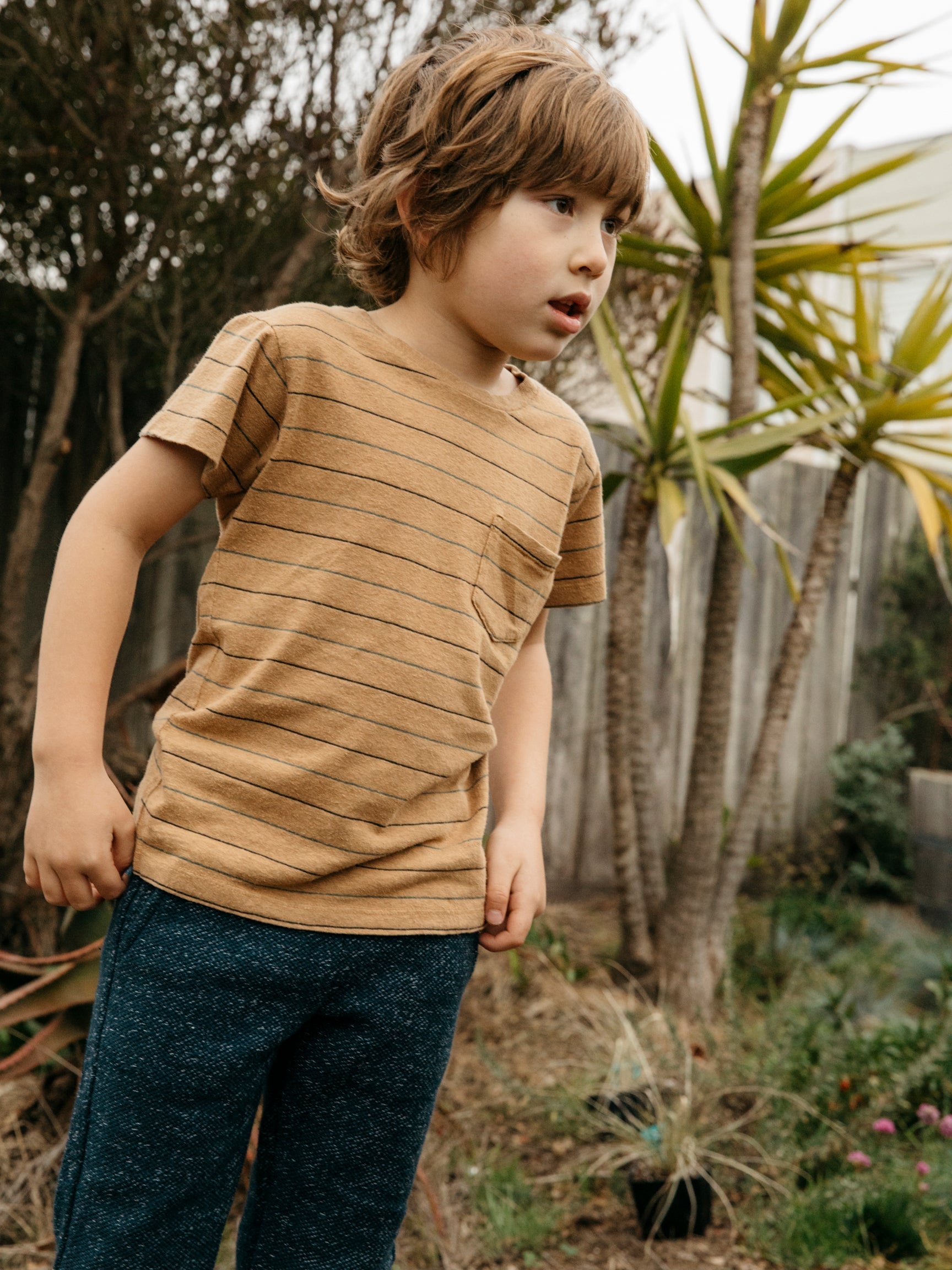 Kids Stripe Pocket Tee - 2yr - Mollusk Surf Shop