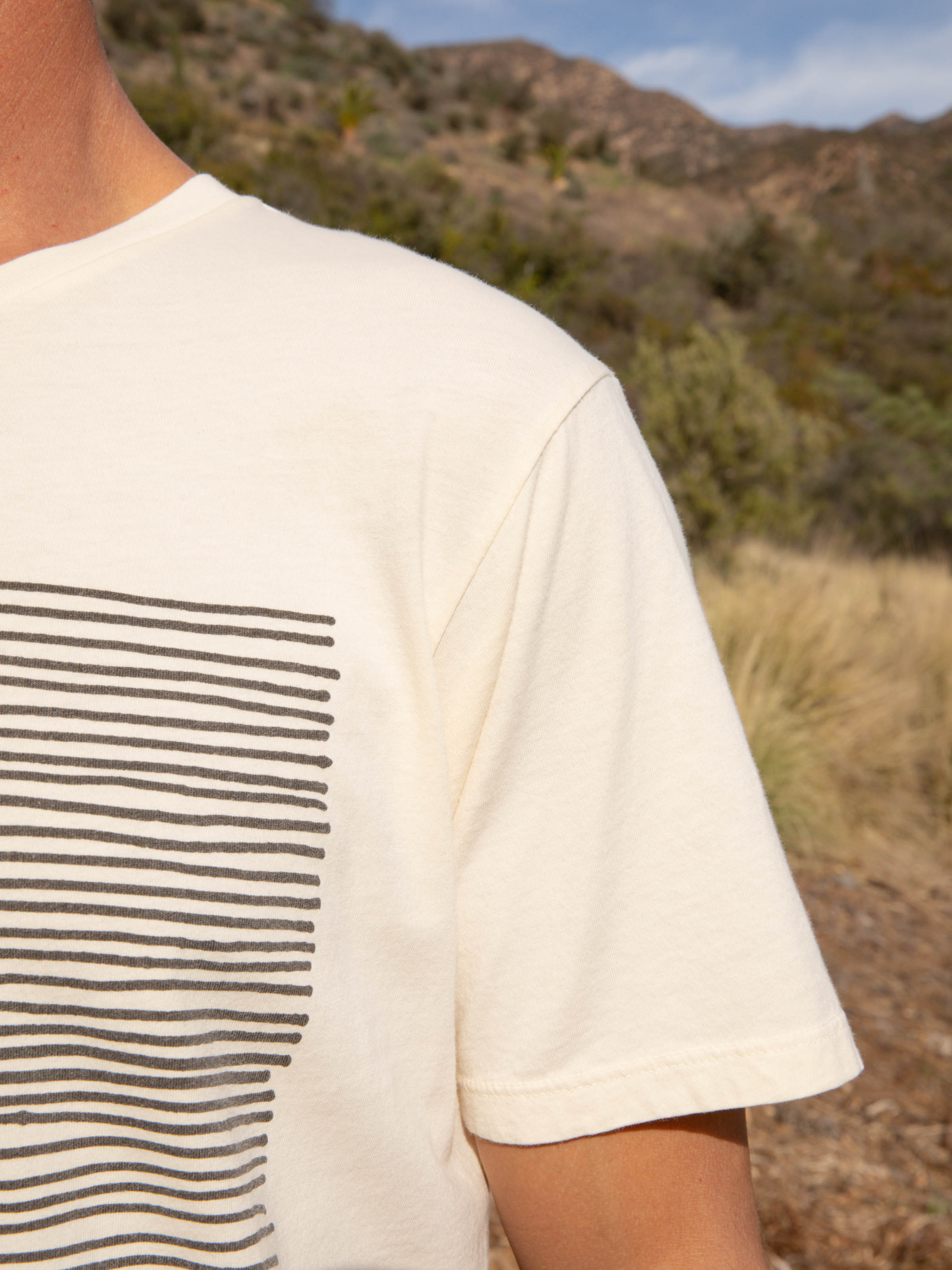 Lined Up Tee - S - Mollusk Surf Shop