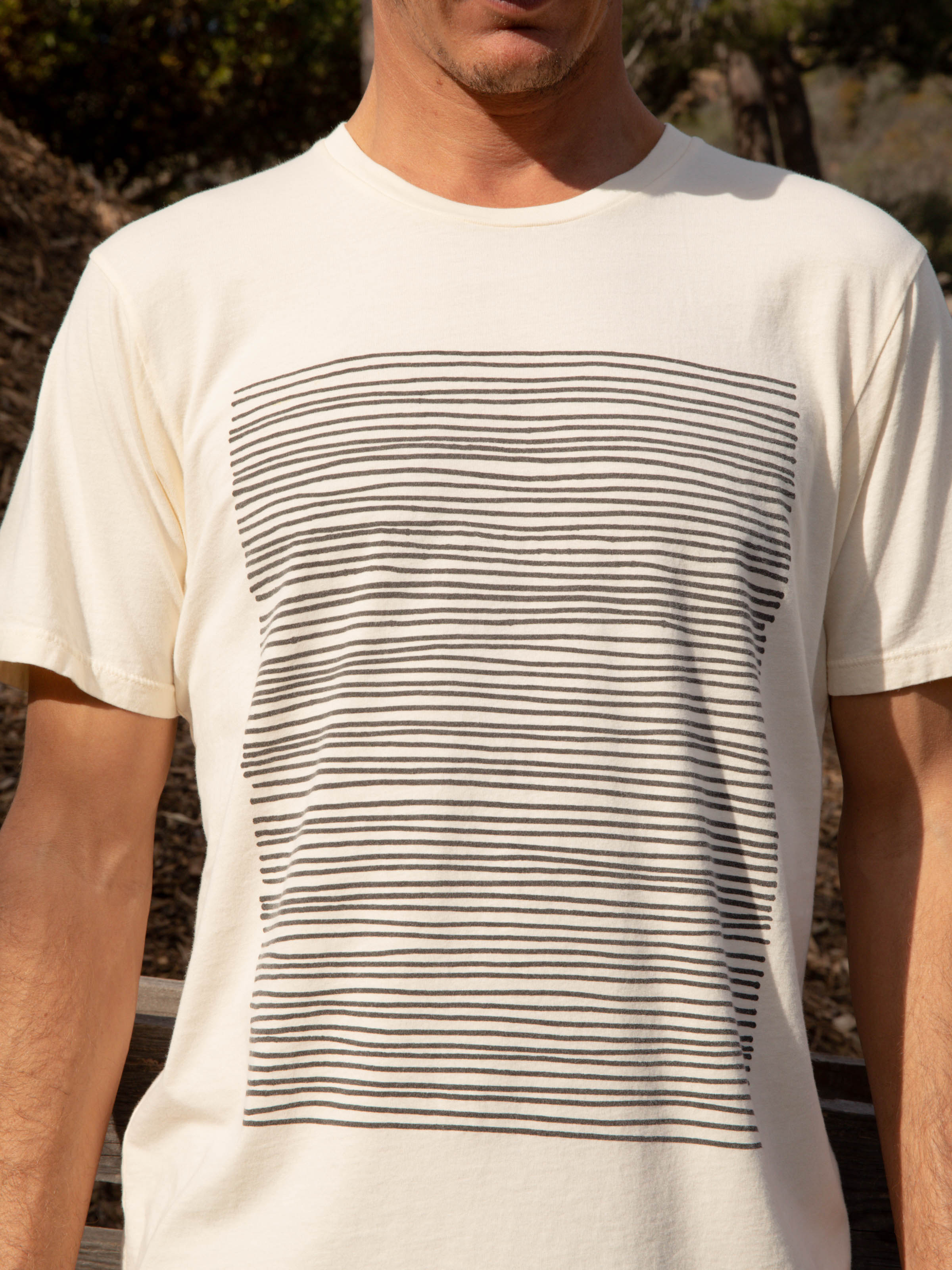 Lined Up Tee - S - Mollusk Surf Shop - description