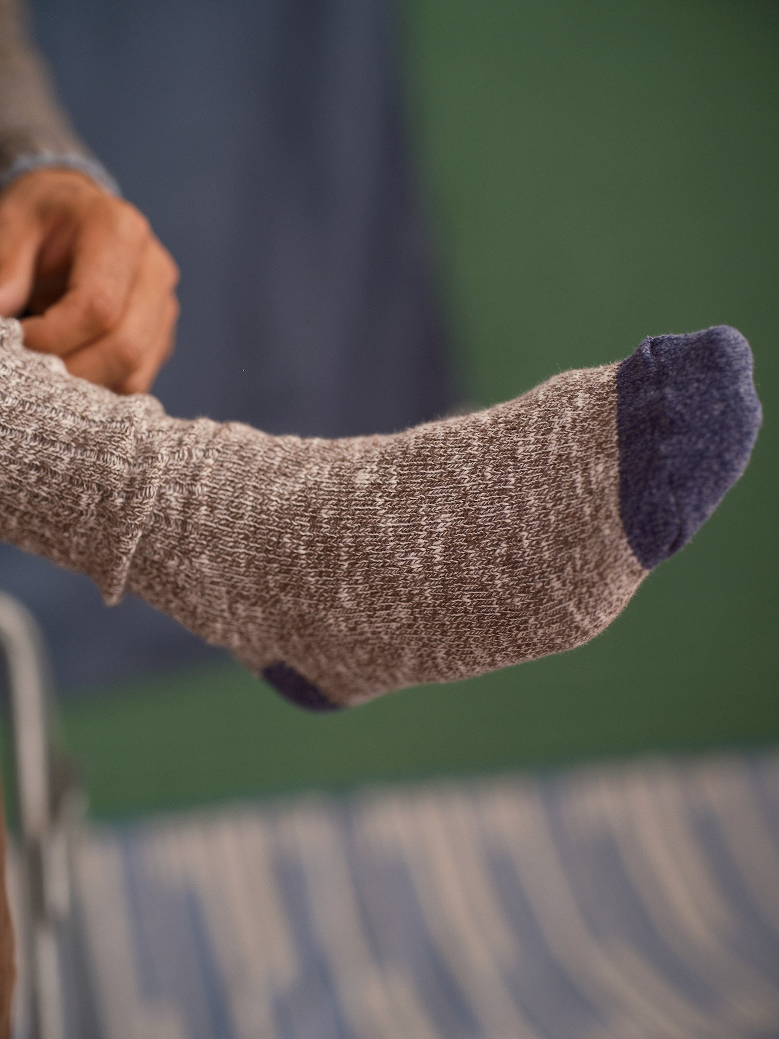 Marled Utility Sock - S - Mollusk Surf Shop - description