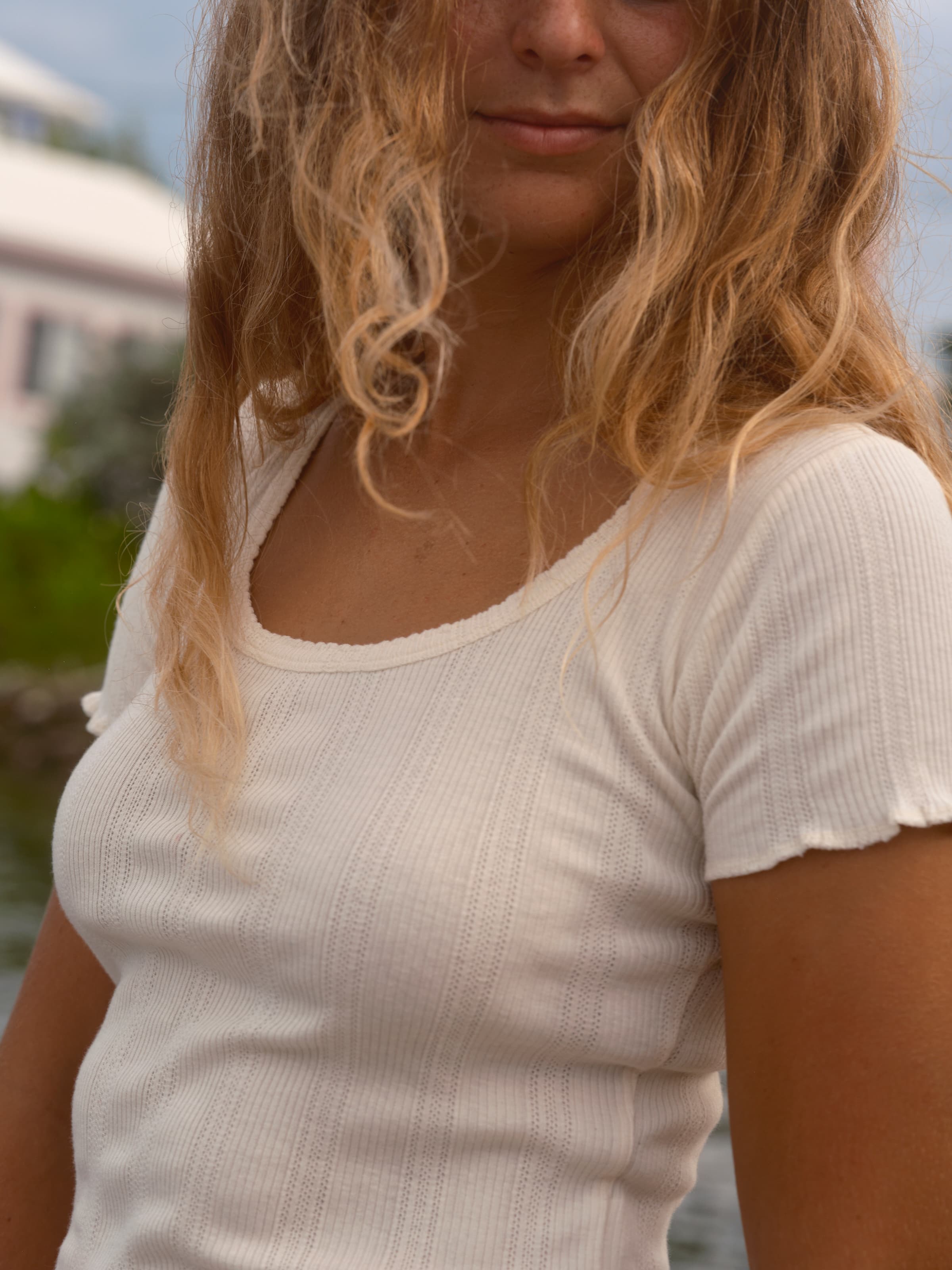 Pointelle Tee - XS - Mollusk Surf Shop
