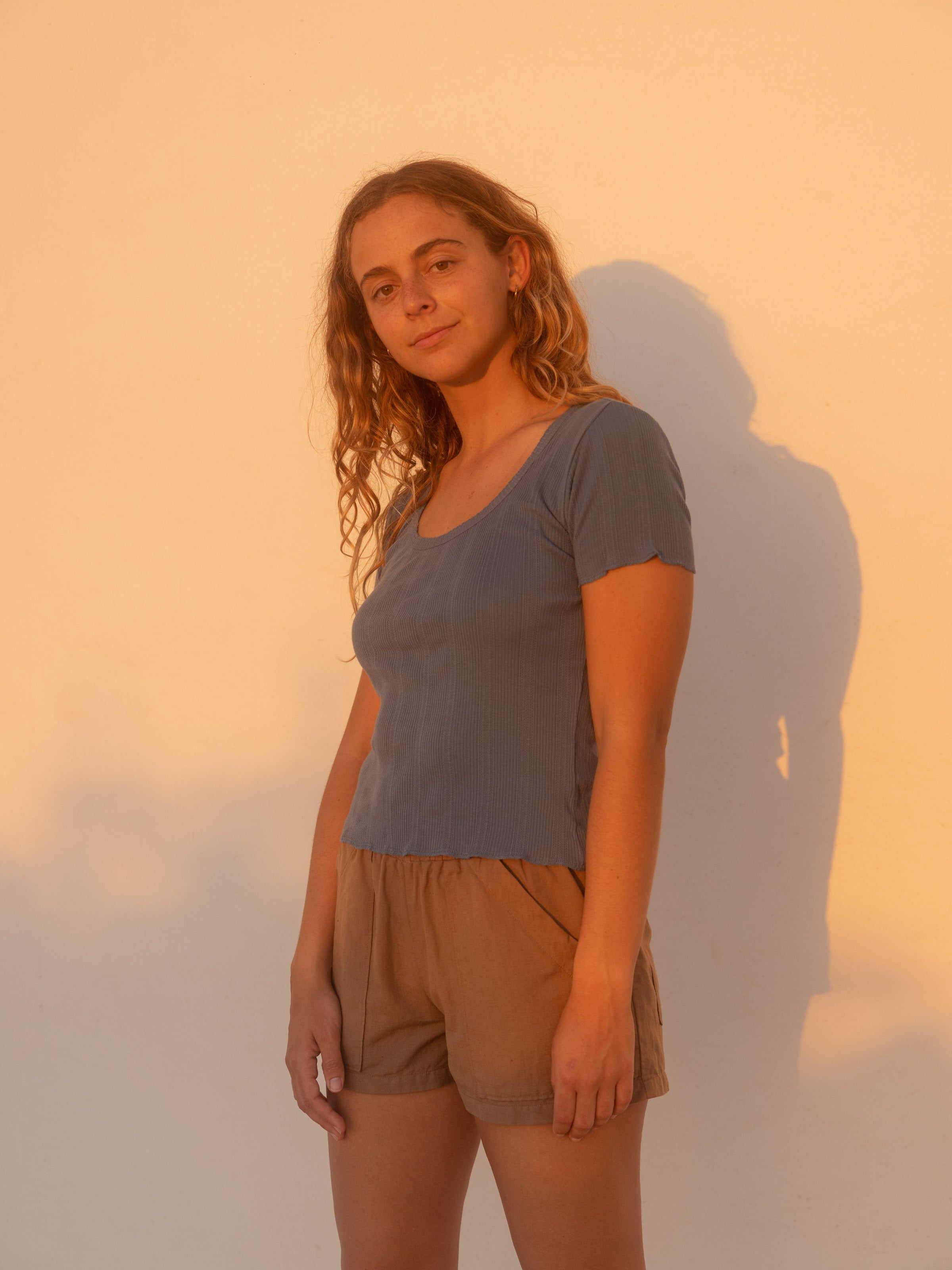 Pointelle Tee - XS - Mollusk Surf Shop