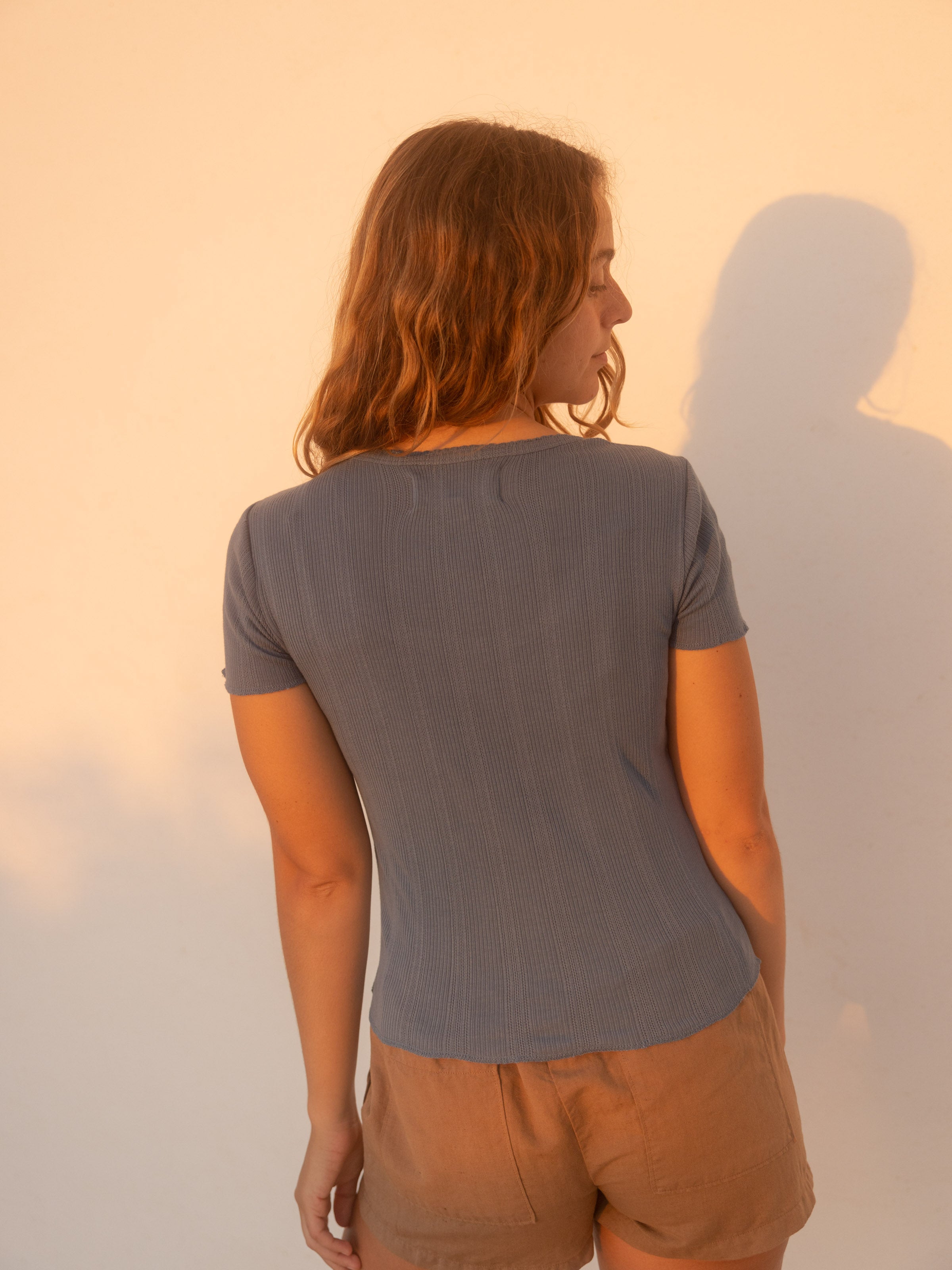 Pointelle Tee - XS - Mollusk Surf Shop - description