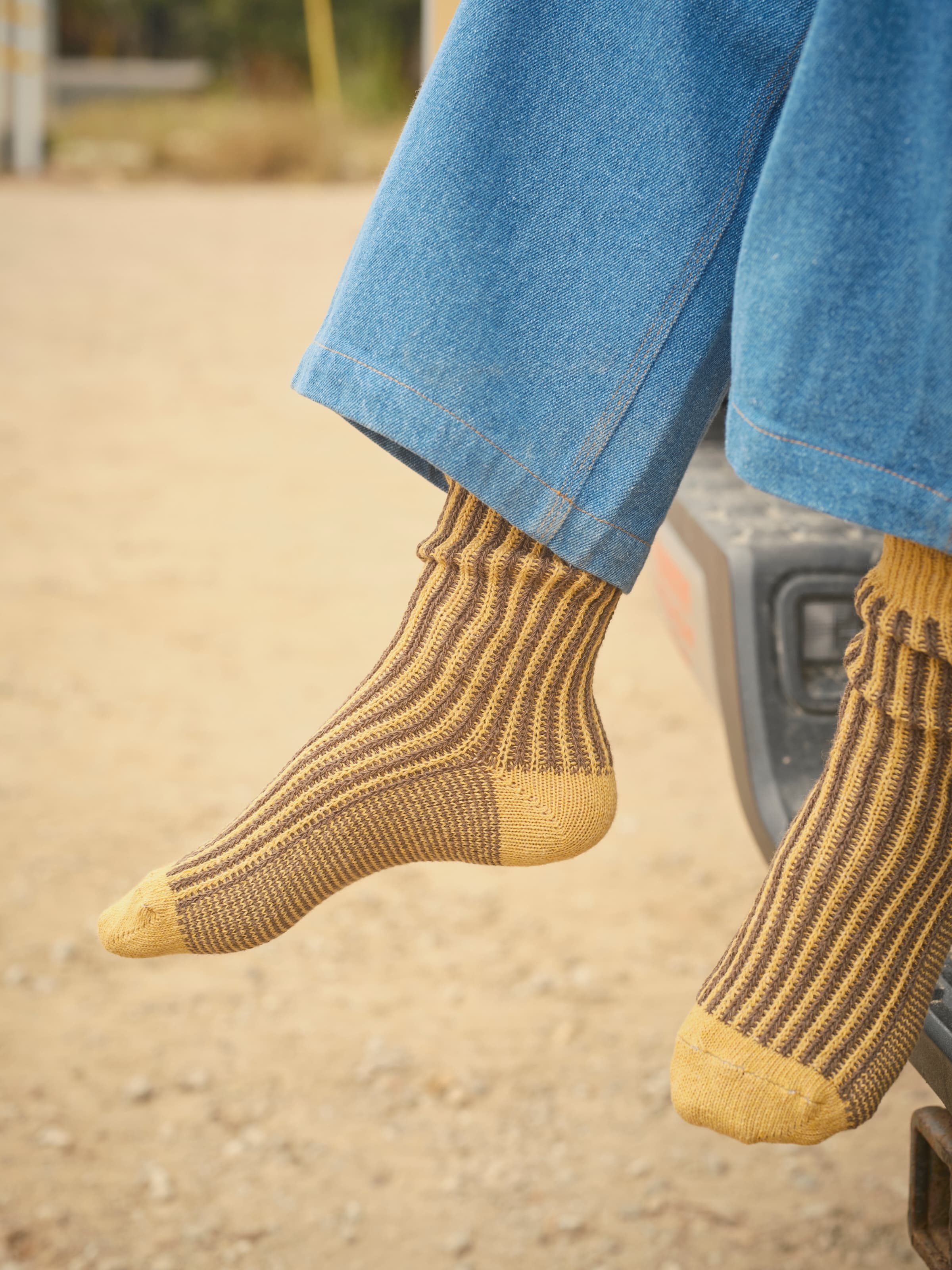 Two Tone Rib Sock - S - Mollusk Surf Shop
