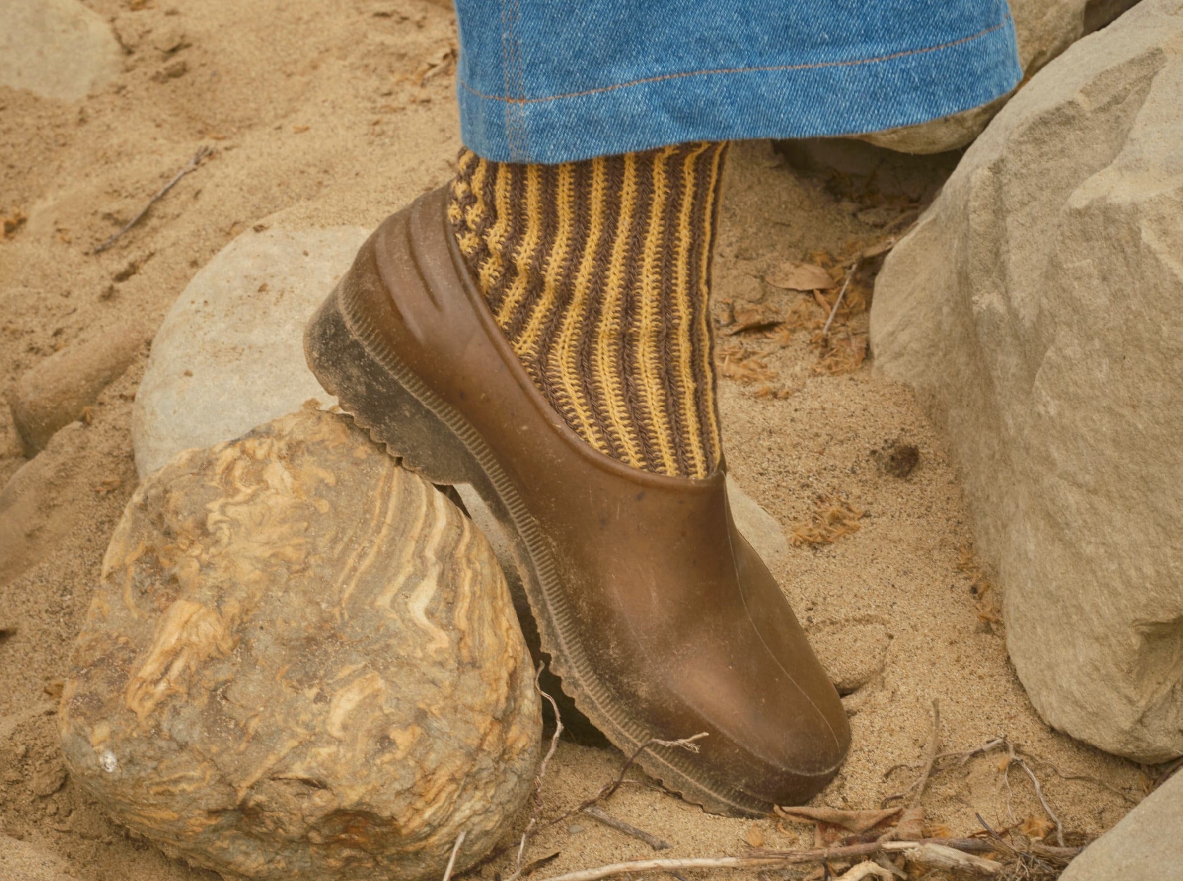 Two Tone Rib Sock - S - Mollusk Surf Shop